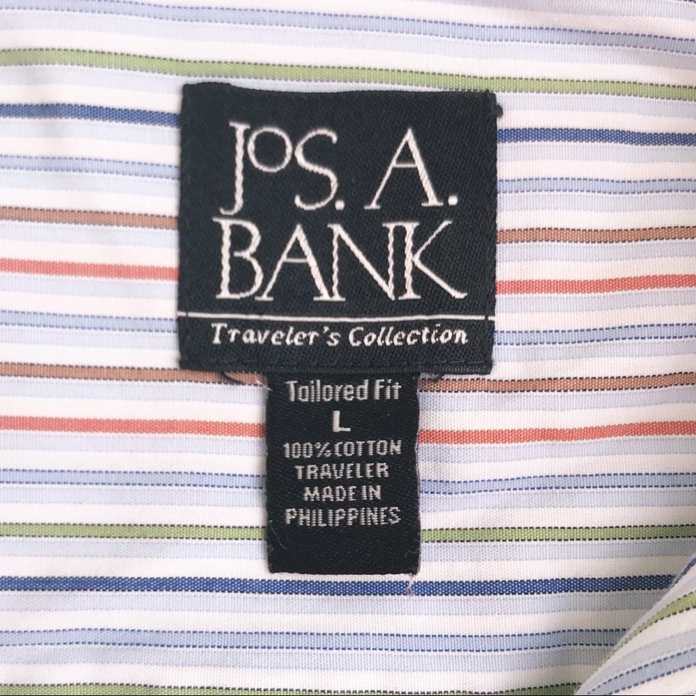 Jos. A. Bank Dress Shirt Men’s L Travelers Edition - Picture 7 of 8